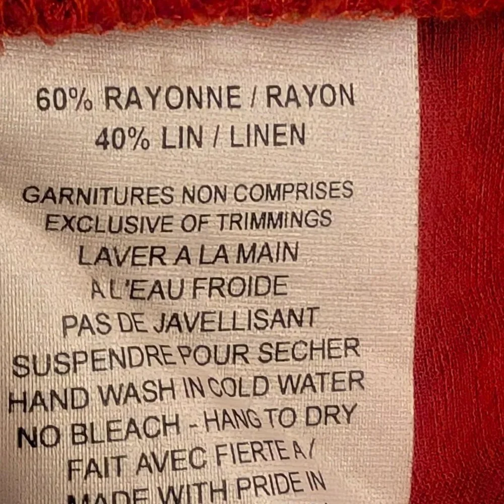 Orange Ruffle Top - Picture 6 of 7